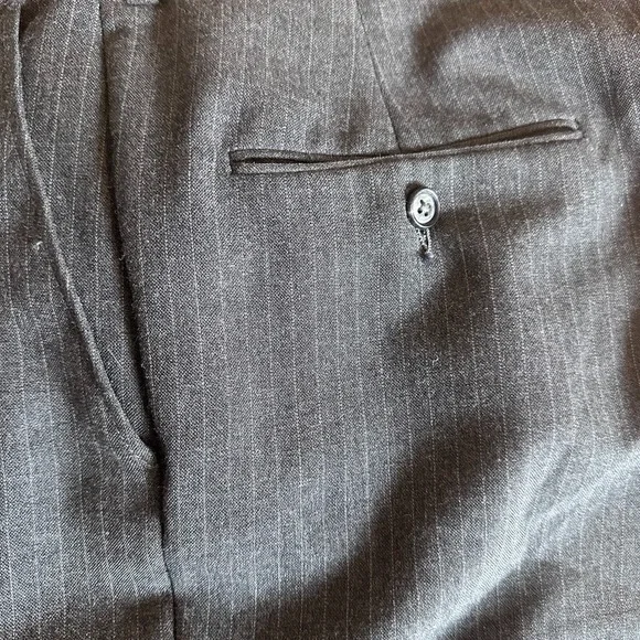 CRICKETEER 2 Piece Suit Mens 44R 32X30 Charcoal Single Vented Half Lined USA